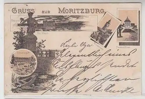 58188 Ak Gruss aus Moritzburg 1899