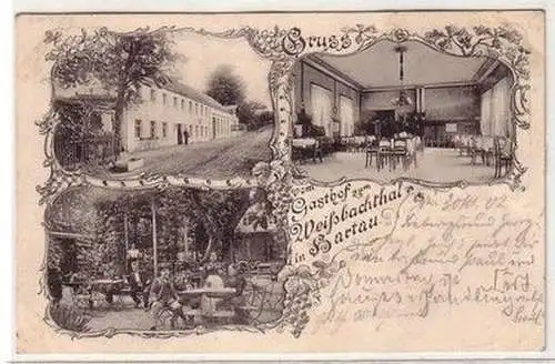 59721 Mehrbild Ak Gruß vom Gasthof zum Weissbachthal in Hartau 1902