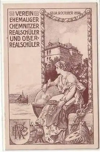 42691 Ak Verein Chemnitzer Realschüler um 1919