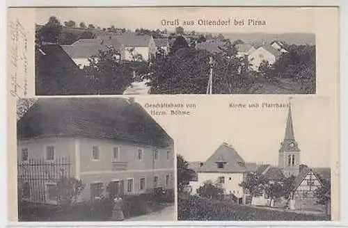 42772 Mehrbild Ak Gruß aus Ottendorf bei Pirna 1916