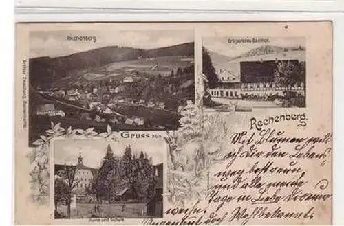 52723 Mehrbild Ak Gruß aus Rechenberg 1901