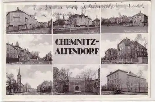 58288 Mehrbild Ak Chemnitz Altendorf Strassenansichten 1937