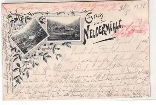 57963 Mehrbild Ak Gruß aus der Neudekmühle 1898