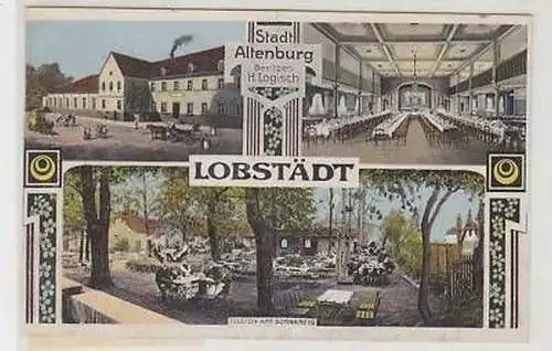 43503 Feldpost Ak Lobstädt "Stadt Altenburg" 1915