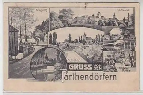 56063 Mehrbild Ak Gruß von den Parthendörfern 1929