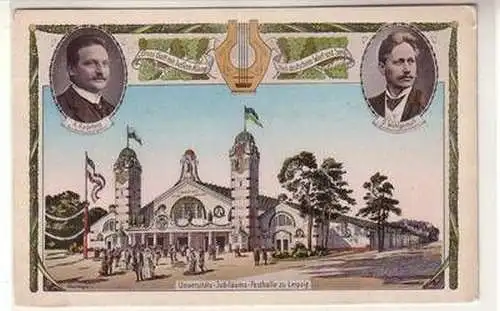 56603 Ak Universitäts Jubiläums Festhalle zu Leipzig 1913