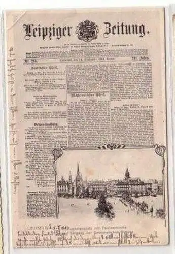 46664 Leipziger Zeitung Ak Augustusplatz 1901