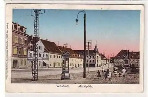 26897 Ak Wilsdruff Marktplatz 1907