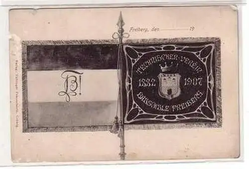 35384 Ak Technischer Verein Bauschule Freiberg 1882-1907