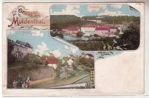 54072 Mehrbild Ak Gruß aus dem Muldenthal Rochsburg und Amerika um 1910