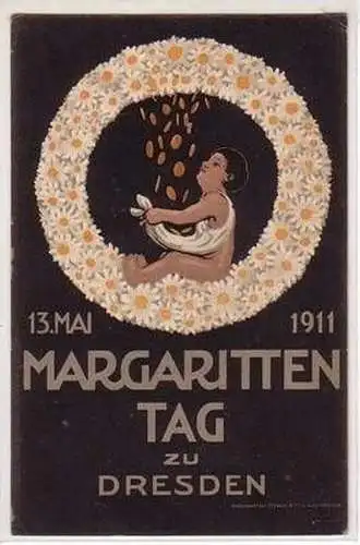 41998 Anlaß Ak Margarittentag zu Dresden 1911