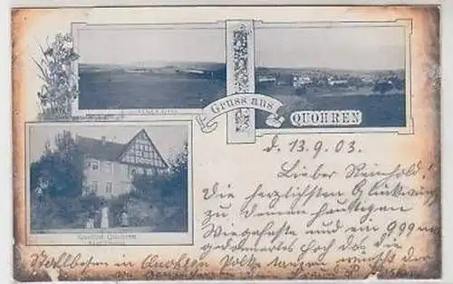 42780 Mehrbild Ak Gruss aus Quohren Gasthof 1903