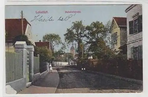 44012 Feldpost Ak Lobstädt Bahnhofstrasse 1915