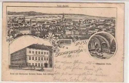 49837 Feldpost Ak Gruß aus Bischofswerda in Sa. 1915