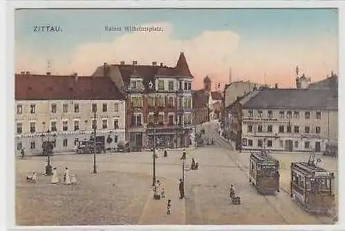 43275 Feldpost Ak Zittau Kaiser Wilhelmsplatz 1917