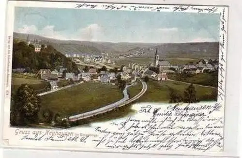 52598 Ak Gruß aus Neuhausen im Erzgebirge Totalansicht 1904