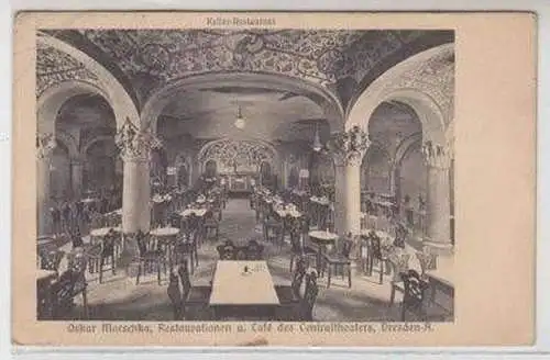 41735 Ak Dresden Restauration Centraltheater 1915