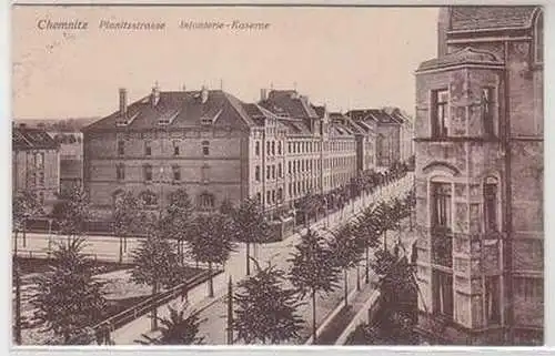 55389 Feldpost Ak Chemnitz Planitzstrasse Infanterie Kaserne 1916