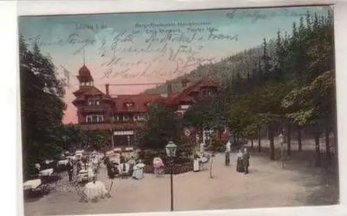 07223 Ak Löbau Berg Restaurant Honigbrunnen 1911