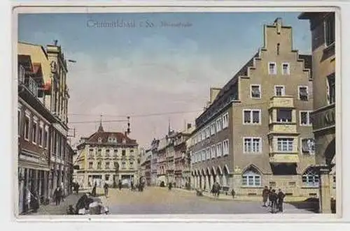 56268 Ak Crimmitschau in Sachsen Thiemestrasse mit Geschäften 1931