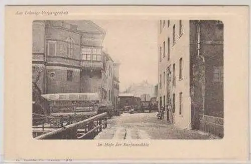 46437 Ak Leipzig im Hofe der Barfussmühle um 1905