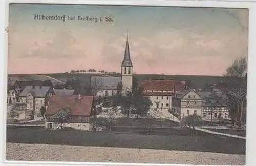 50413 Ak Hilbersdorf bei Freiberg Totalansicht 1911