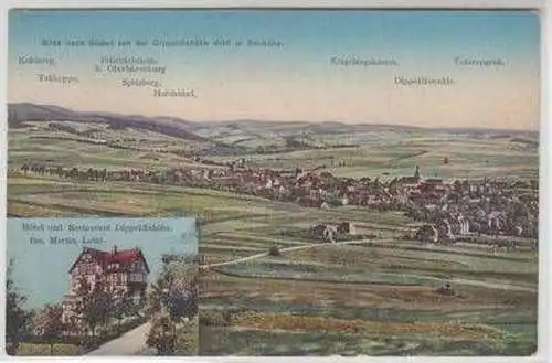 09735 Ak Hotel und Restaurant bei Dippoldiswalde um 1910