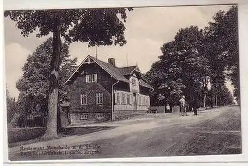 43347 Ak Restaurant Mooshaide a.d. Straße Zwönitz-Grünhain sächs. Erzgeb. 1930