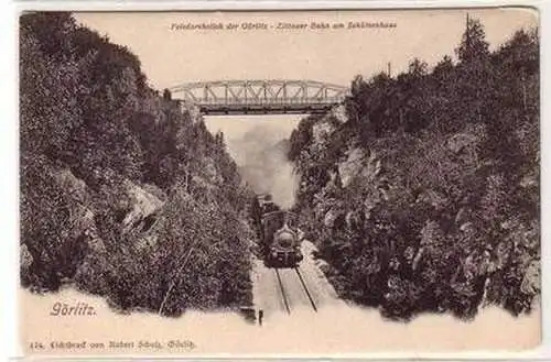 57212 Ak Görlitz Zittauer Bahn am Schützenhaus um 1900