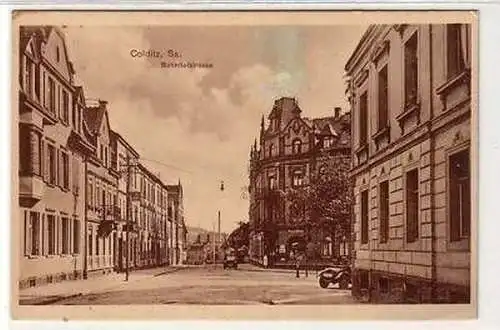 42970 Ak Colditz in Sachsen Bahnhofstraße um 1920