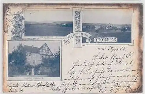 44579 Mehrbild Ak Gruss aus Quohren Gasthof 1903