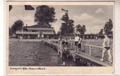 53282 Ak Torgau Elbe Strandbad um 1930