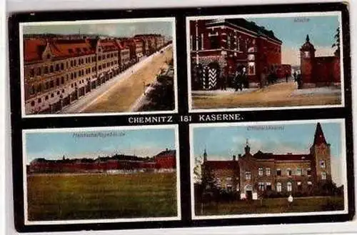 44035 Mehrbild Ak Chemnitz 181 Kaserne um 1910