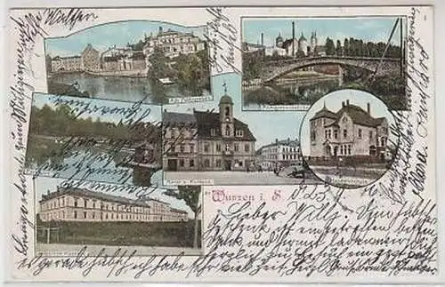 44721 Mehrbild Ak Wurzen in Sachsen 1906