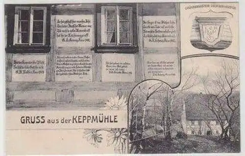 49447 Ak Gruß aus der Keppmühle bei Dresden 1917