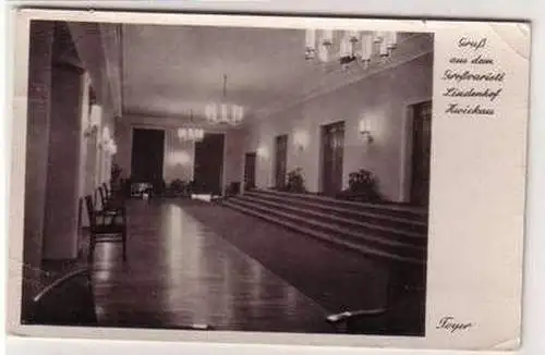 52245 Ak Gruß aus dem Großvariete´Lindenhof Zwickau Foyer 1953