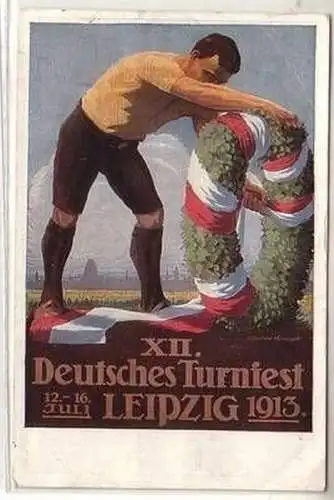 30040 Feldpost Ak XII. Deutsches Turnfest Leipzig 1913