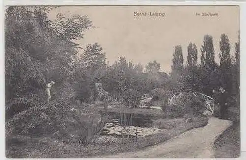 46031 Ak Borna bei Leipzig im Stadtpark 1907