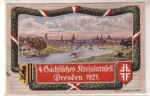 18779 Ak 4. Sächsisches Kreisturnfest Dresden 1921