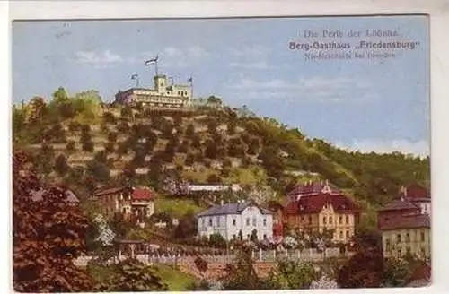 25380 Ak Niederlössnitz bei Dresden Berg Gasthaus um 1910