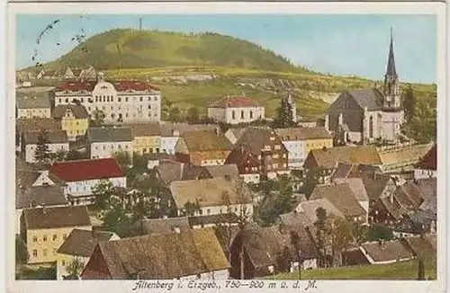 19041 Ak Altenberg im Erzgebirge Totalansicht 1928