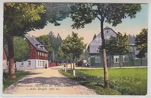 18554 Ak Jägerhaus bei Schwarzenberg im Erzgeb. 1927