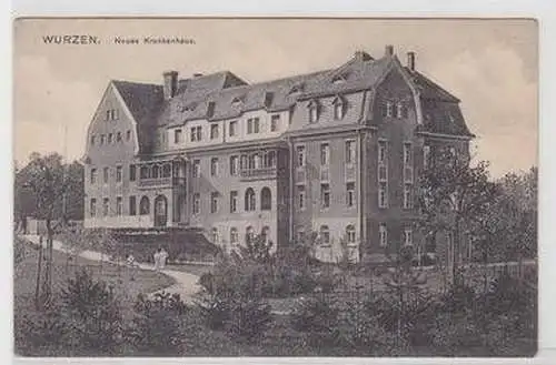 08743 Ak Wurzen neues Krankenhaus um 1910