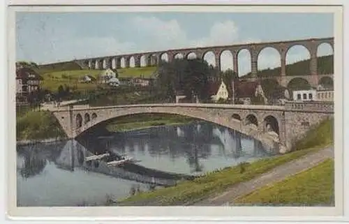 55902 Ak Göhrener Eisenbahnbrücke 381 m lang und 68 m hoch 1934