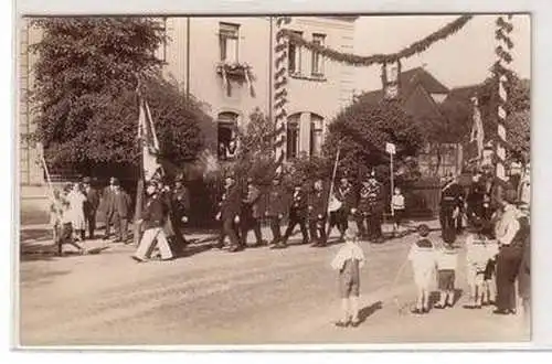 49134 Foto Ak Sachsen Festumzug zum Schützenfest um 1920