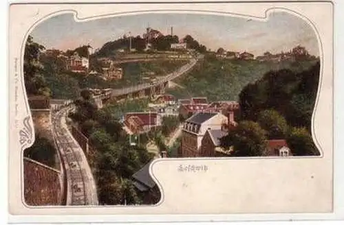 55085 Ak Loschwitz die erste Bergschwebebahn der Welt um 1910