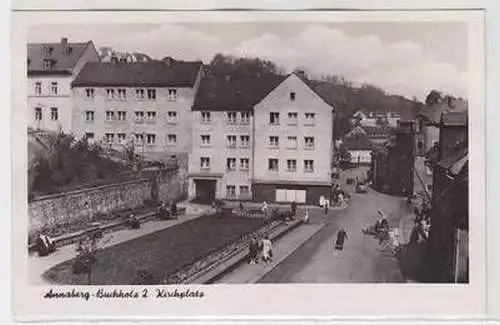 52590 Ak Annaberg Buchholz Kirchplatz um 1965