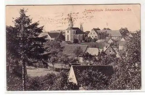 53538 Ak Sommerfrische Schmannewitz in Sachsen Totalansicht 1929