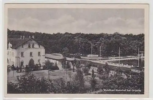 24745 Ak Waldbad Naunhof bei Leipzig 1960