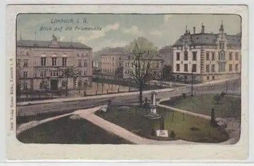 36481 Ak Limbach in Sa. Blick auf die Promenade 1905